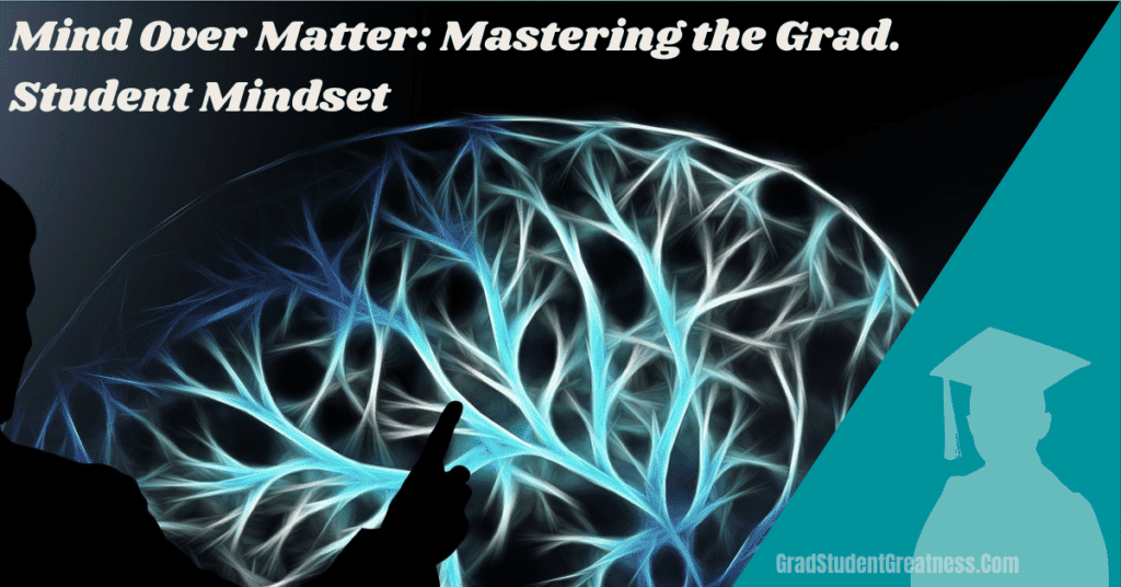 Image shows Mind Over Matter Course Banner consisting of synapses symbolizing the graduate student mindset